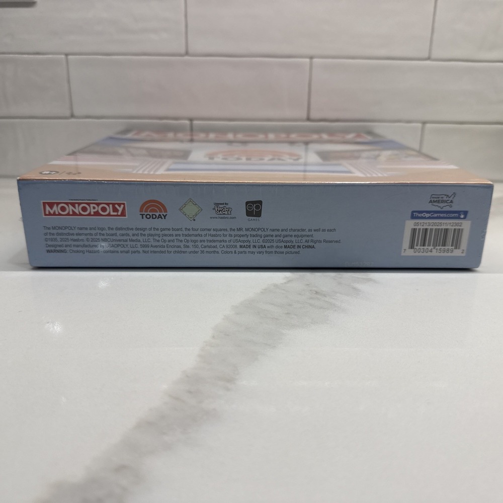 Monopoly TODAY Show Board Game NBC The Op Games 2025 New Factory Sealed FastShip - Picture 5 of 13